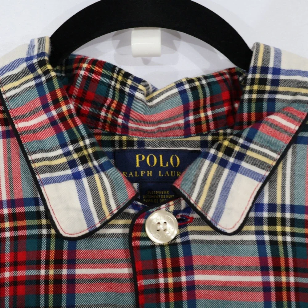 Polo Ralph Lauren Pajama Set Men L Multi Plaid Preppy Holiday Classic $105 NWT